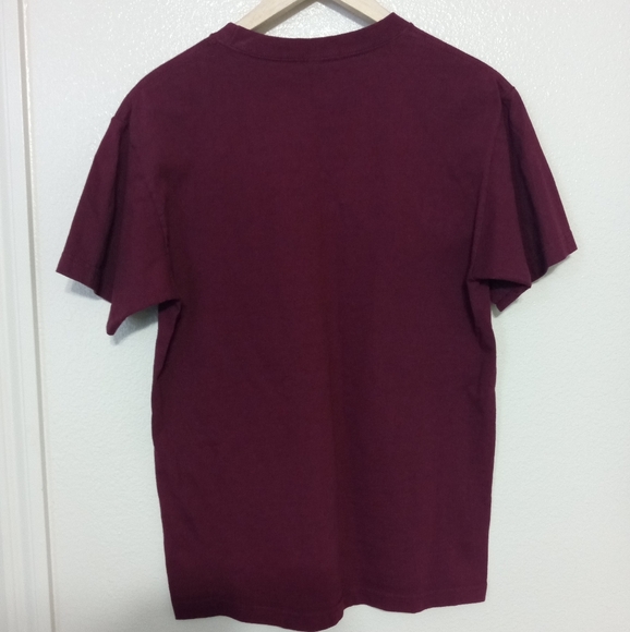 LAS VEGAS burgundy short sleeve women's graphic T-shirt size M - Picture 3 of 6